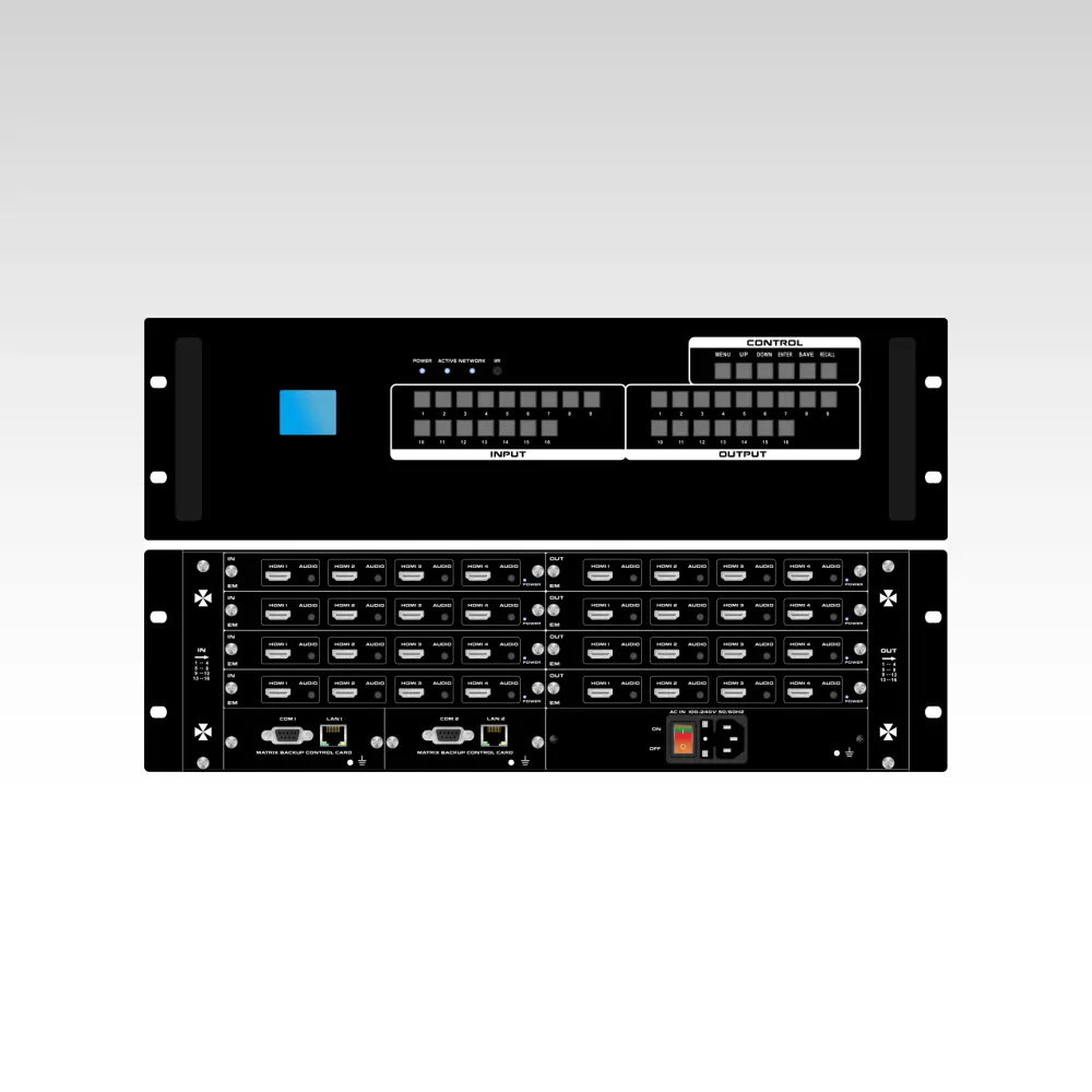 EM 16×16 Modular Matrix Switcher with iPad APP control