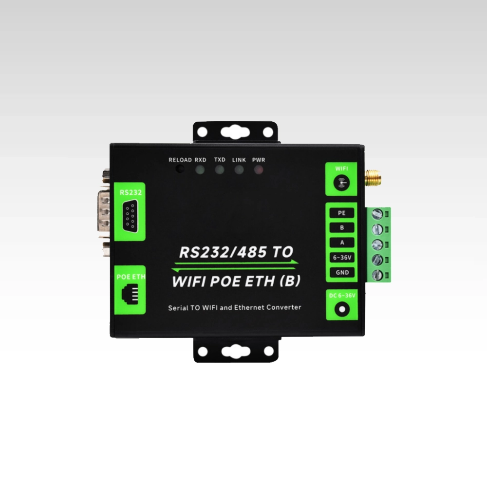 RS232/485 TO WIFI POE ETH (B) RJ45 network port with PoE