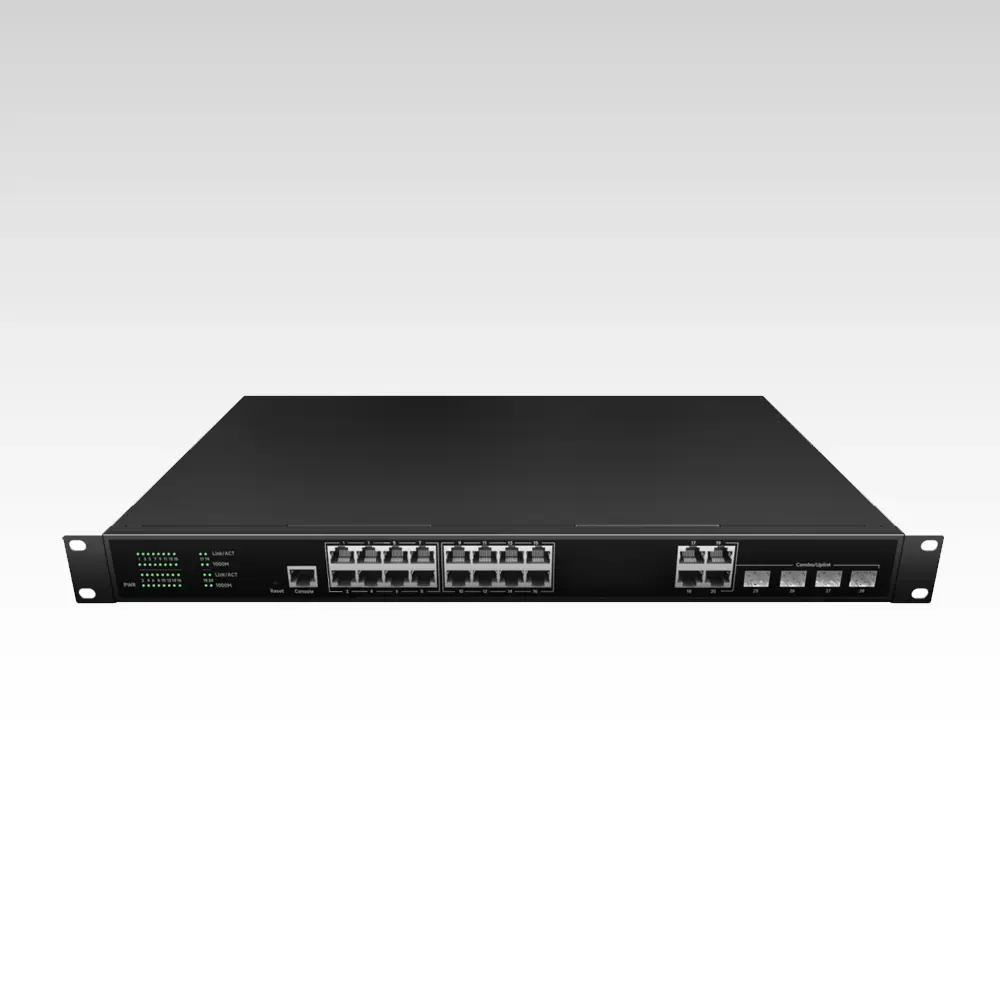 IPM-MANAGER-1600H 16×10/100/1000 Base-T + 4*1000 Combo Managed PoE Ethernet Switch