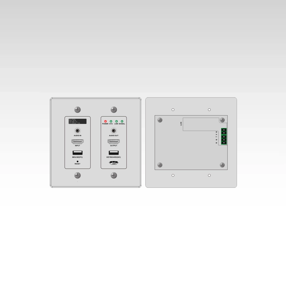 Wallplate 4K AV over IP Extender Matrix&amp;VideoWall&amp;Multiview System with APP control, preview