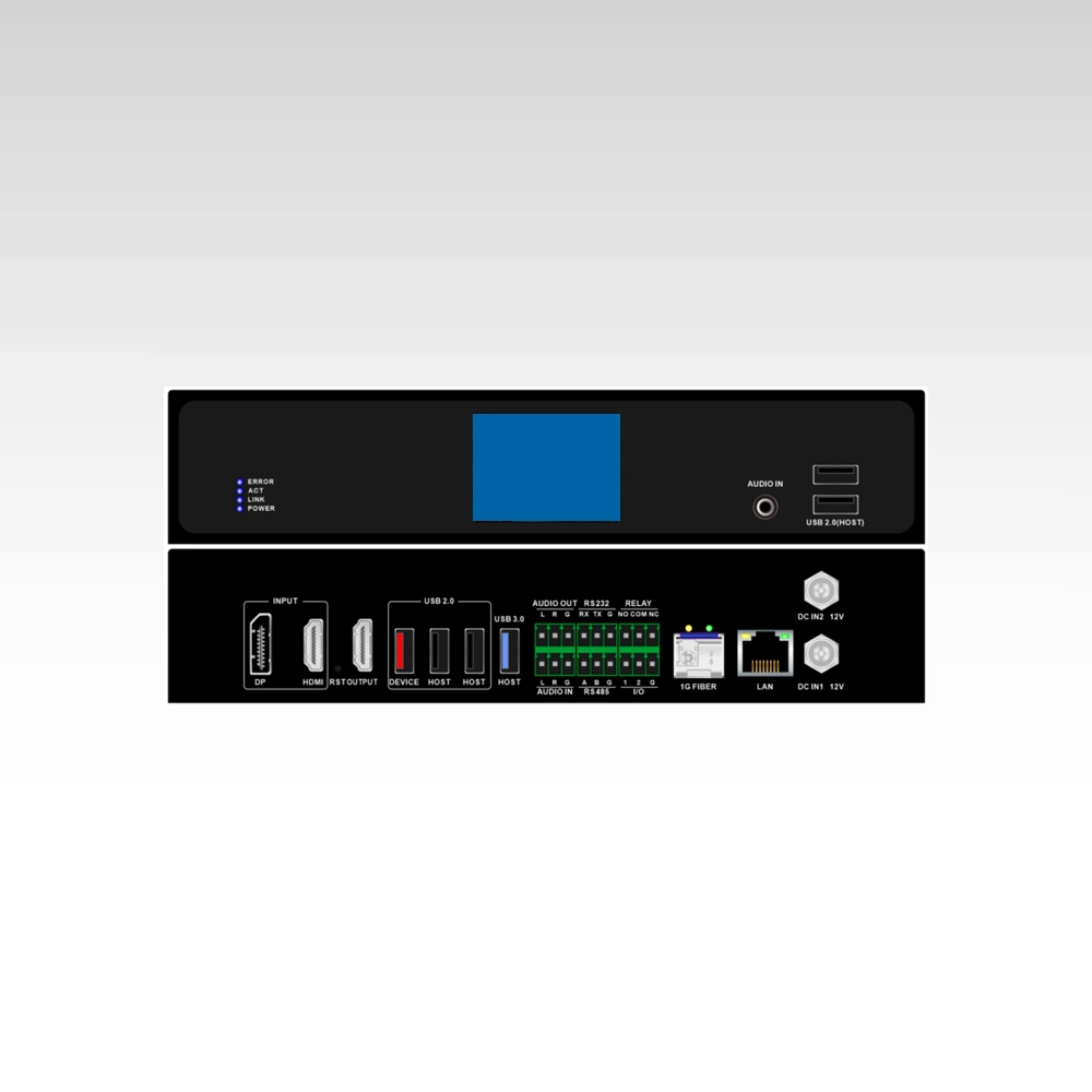 4K@60 444 AV over IP System with Video Wall and KVM workstation