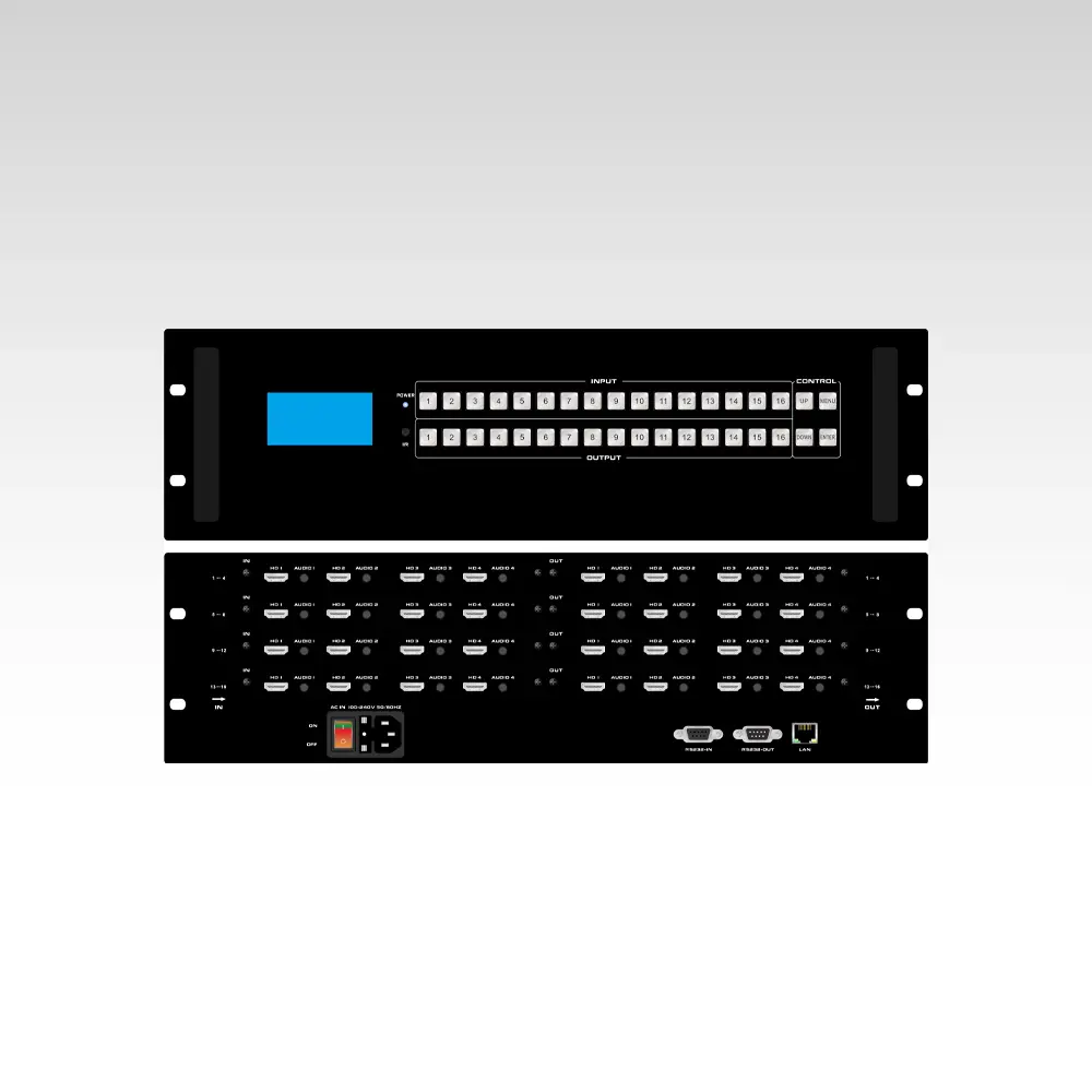 SVM-MANAGER-1080P series 4×4, 8×8 and 16×16 HDMI Matrix Switcher with Seamless switch and TV Wall function