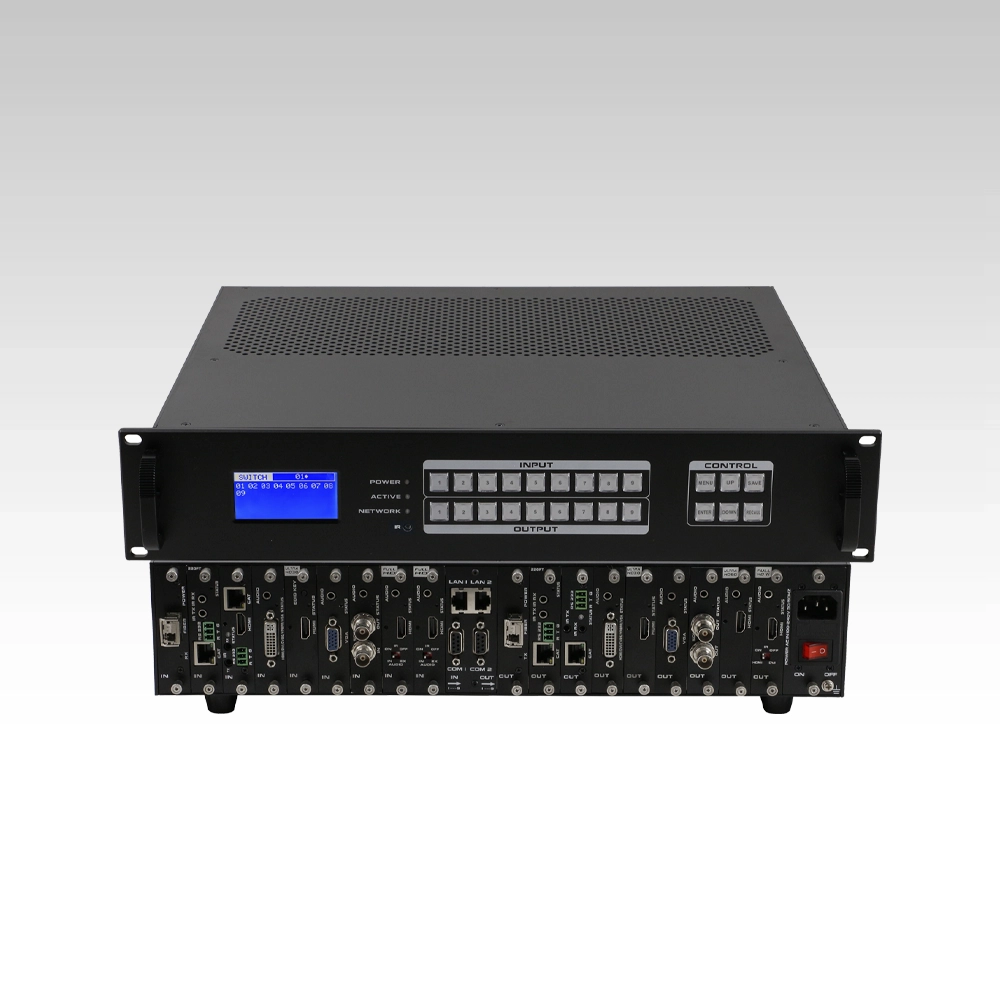 9×9 Modular Matrix Switcher with iPad APP control